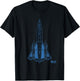 SR-71 Blackbird Spyplane Technical Drawing Blue T-Shirt - T-Shirt | Black