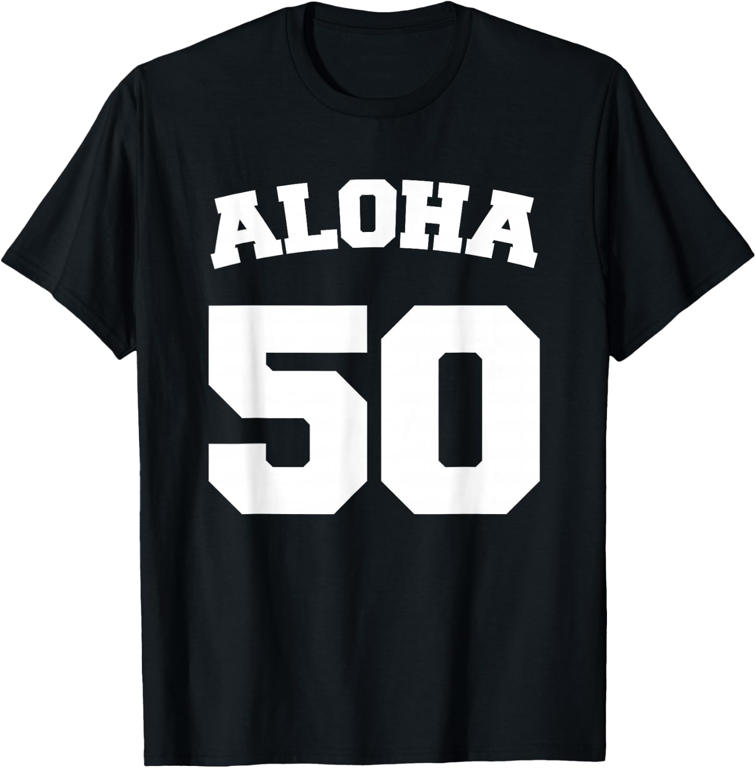 Aloha Hawaii 50th State T-Shirt - T-Shirt | Black