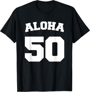 Aloha Hawaii 50th State T-Shirt - T-Shirt | Black