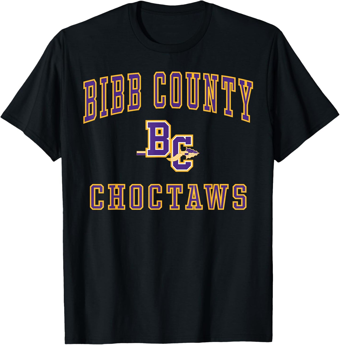Bibb County High School Choctaws C1 T-Shirt - T-Shirt | Black