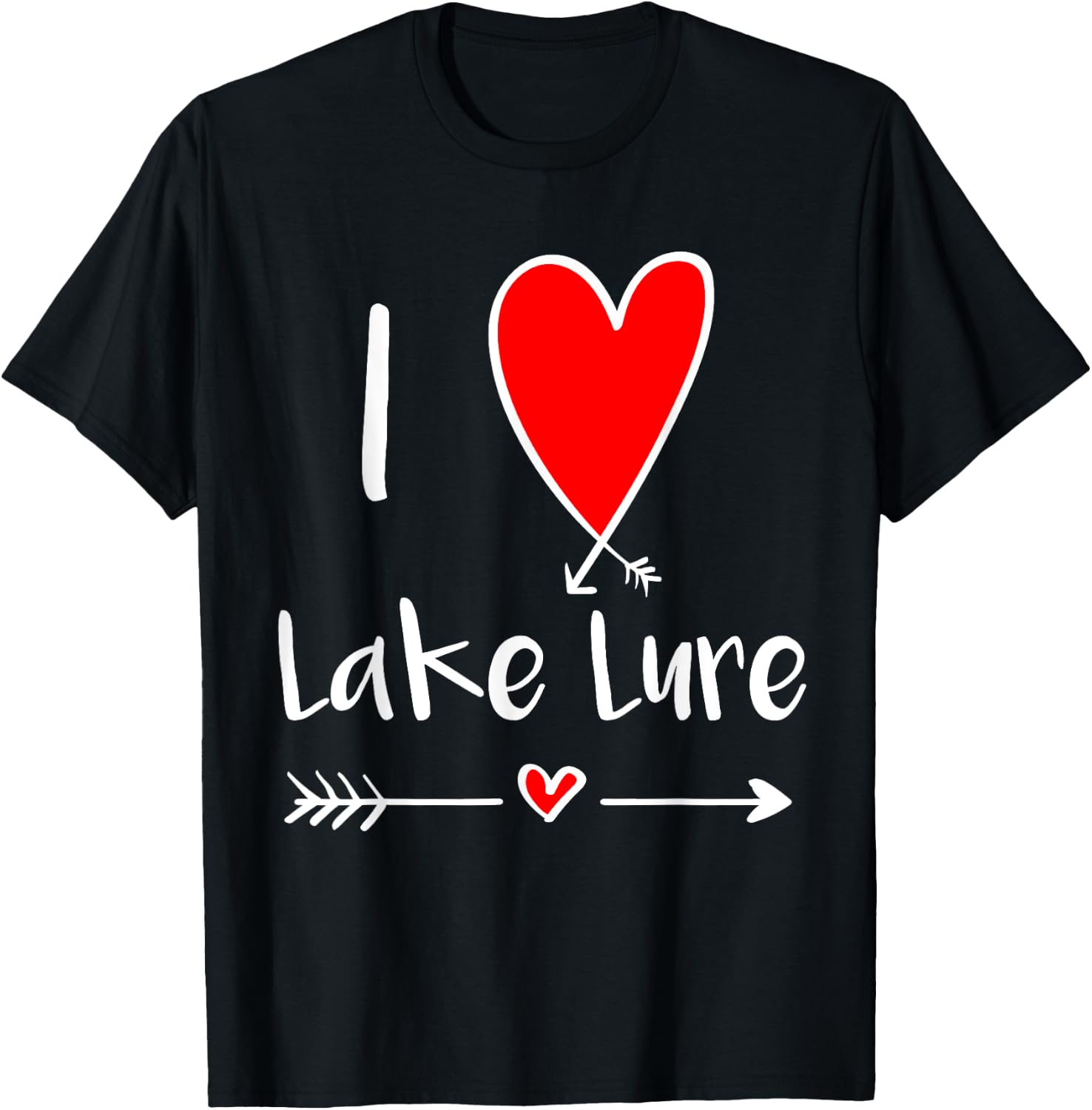I Love Lake Lure, North Carolina Blue Ridge Mountains NC T-Shirt - T-Shirt | Black