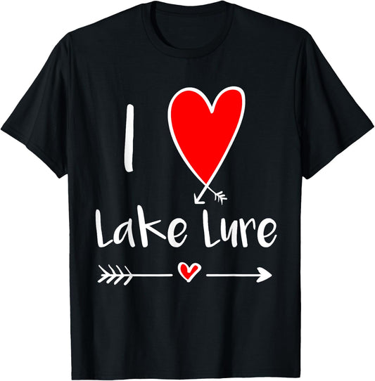I Love Lake Lure, North Carolina Blue Ridge Mountains NC T-Shirt - T-Shirt | Black