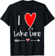 I Love Lake Lure, North Carolina Blue Ridge Mountains NC T-Shirt - T-Shirt | Black