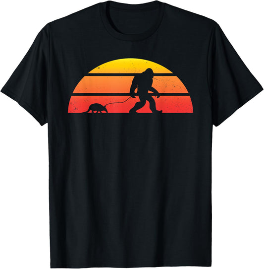Bigfoot Armadillo Animal Outfit Sasquatch Gift Armadillo T-Shirt - T-Shirt | Black