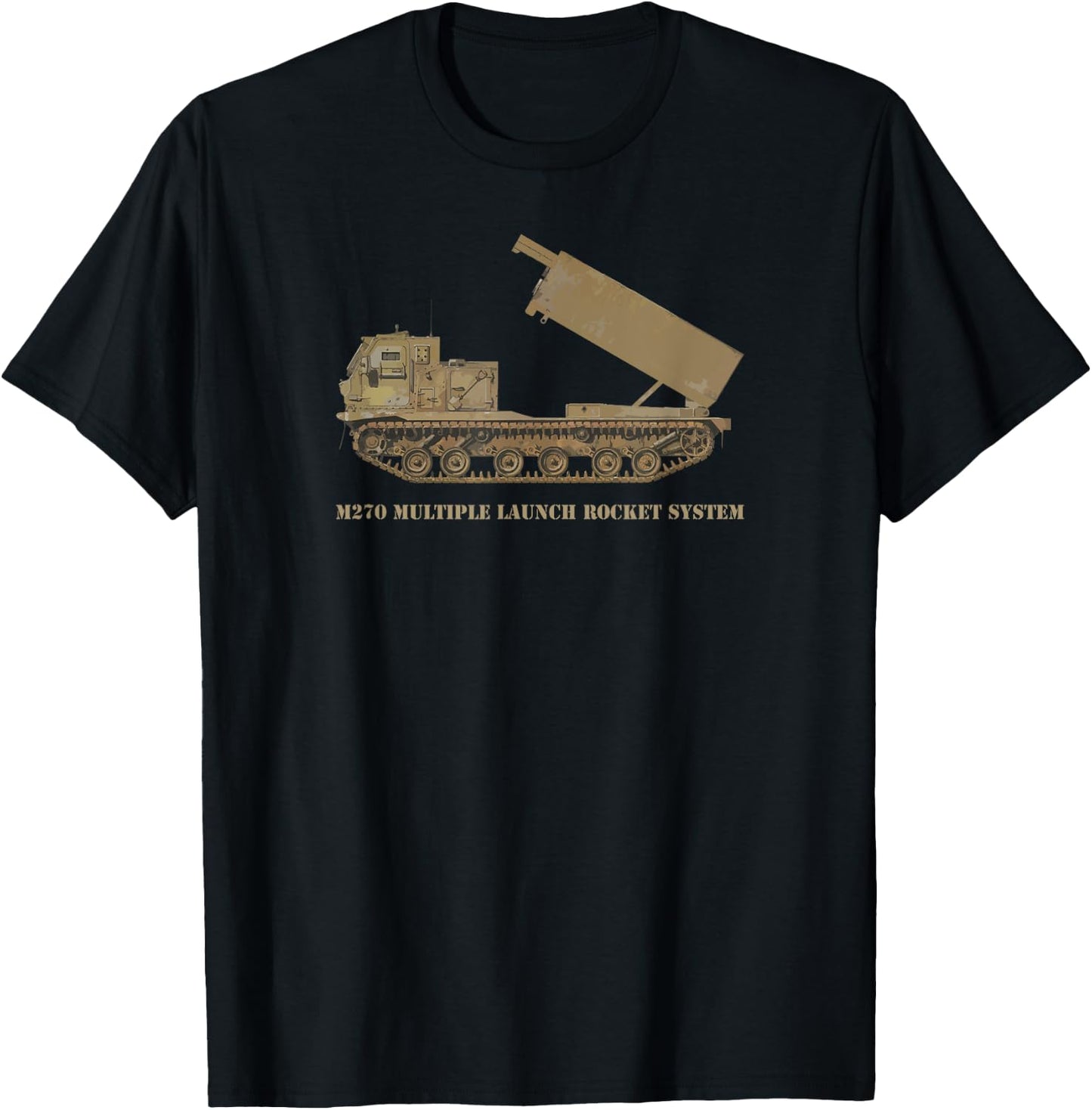 M270 Multiple Launch Rocket System Gift T-Shirt - T-Shirt | Black