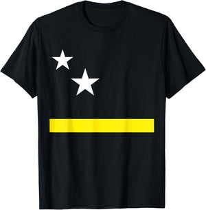 Curacao,Flag of Curacao,Curacao Flag T-Shirt - T-Shirt | Black