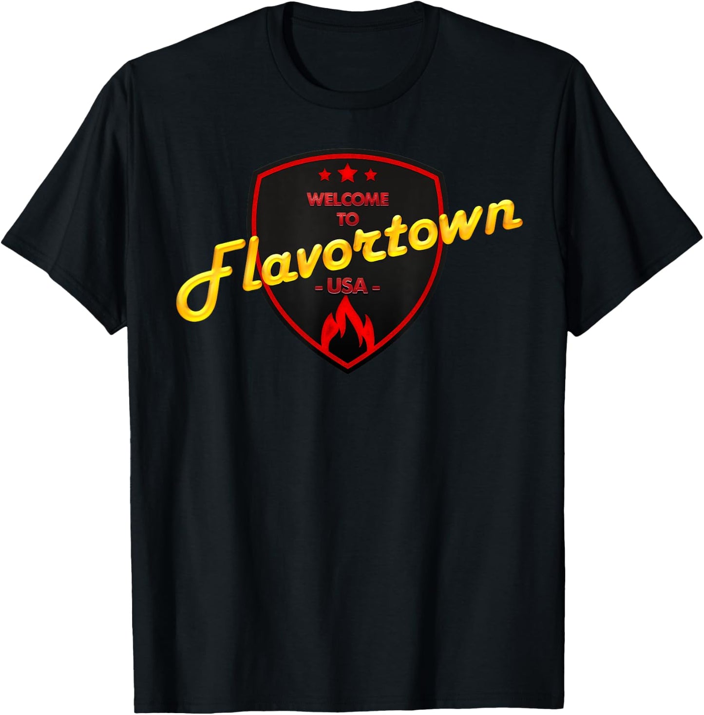 Flavortown Food Culture T-Shirt - T-Shirt | Black