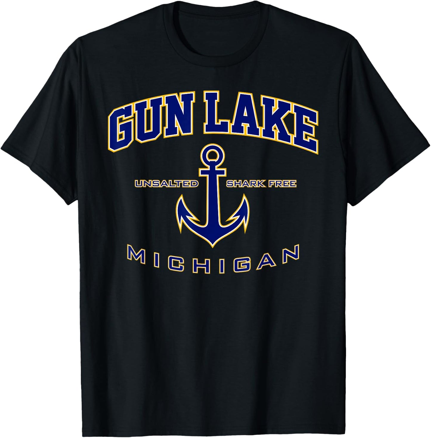 Gun Lake MI Shirt for & Men T-Shirt - T-Shirt | Black