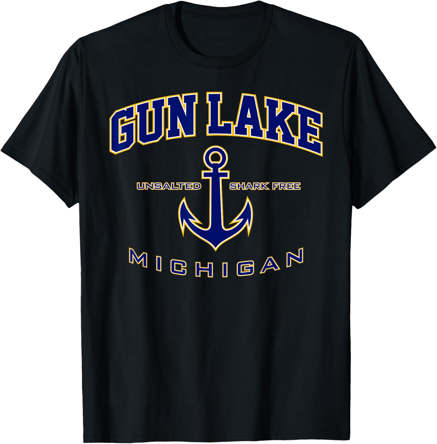 Gun Lake MI Shirt for & Men T-Shirt - T-Shirt | Black