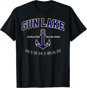 Gun Lake MI Shirt for & Men T-Shirt - T-Shirt | Black