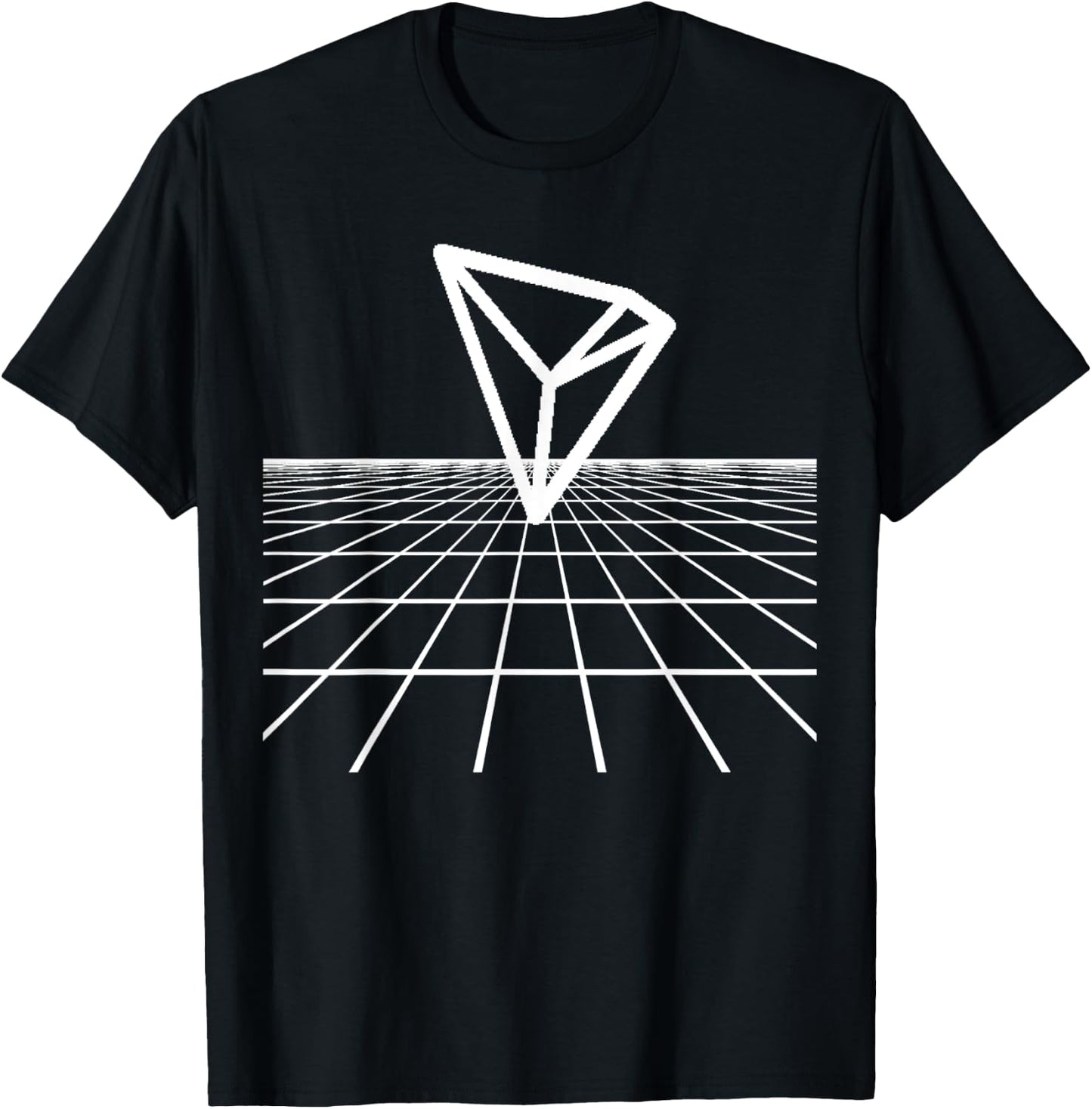 Tron Crypto Logo The Grid TRX T-Shirt - T-Shirt | Black