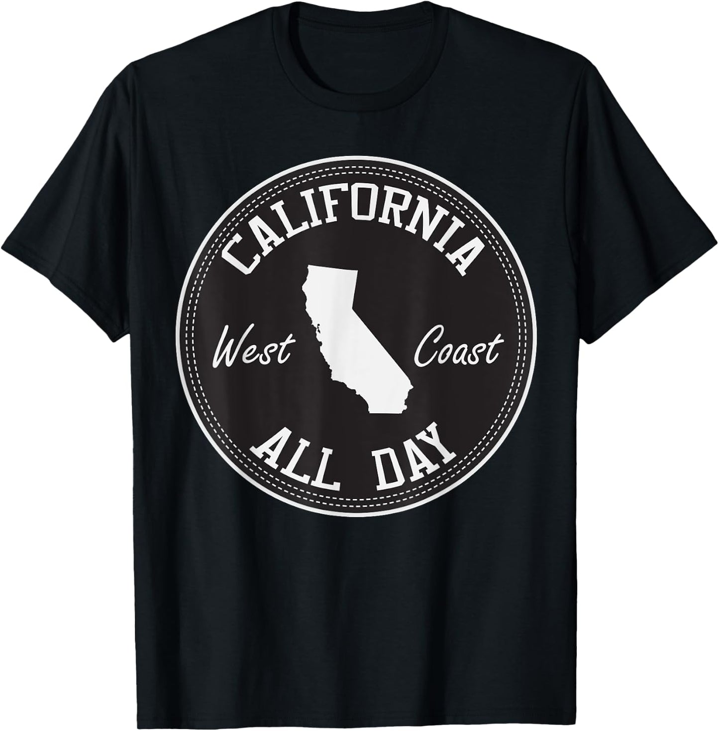 CaliDesign California All Day west coast T shirt T-Shirt - T-Shirt | Black