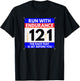 Fun Christian Bible Verse - Run The Race of Life Runners T-Shirt - T-Shirt | Black
