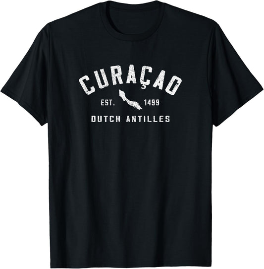 Vintage Curacao Souvenir Cruise Vacation Kids T-Shirt - T-Shirt | Black