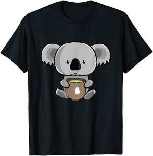 My Jokes Are Koala Tea Funny Pun Koala Bear Tea Mug Koalas T-Shirt - T-Shirt | Black