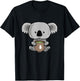 My Jokes Are Koala Tea Funny Pun Koala Bear Tea Mug Koalas T-Shirt - T-Shirt | Black