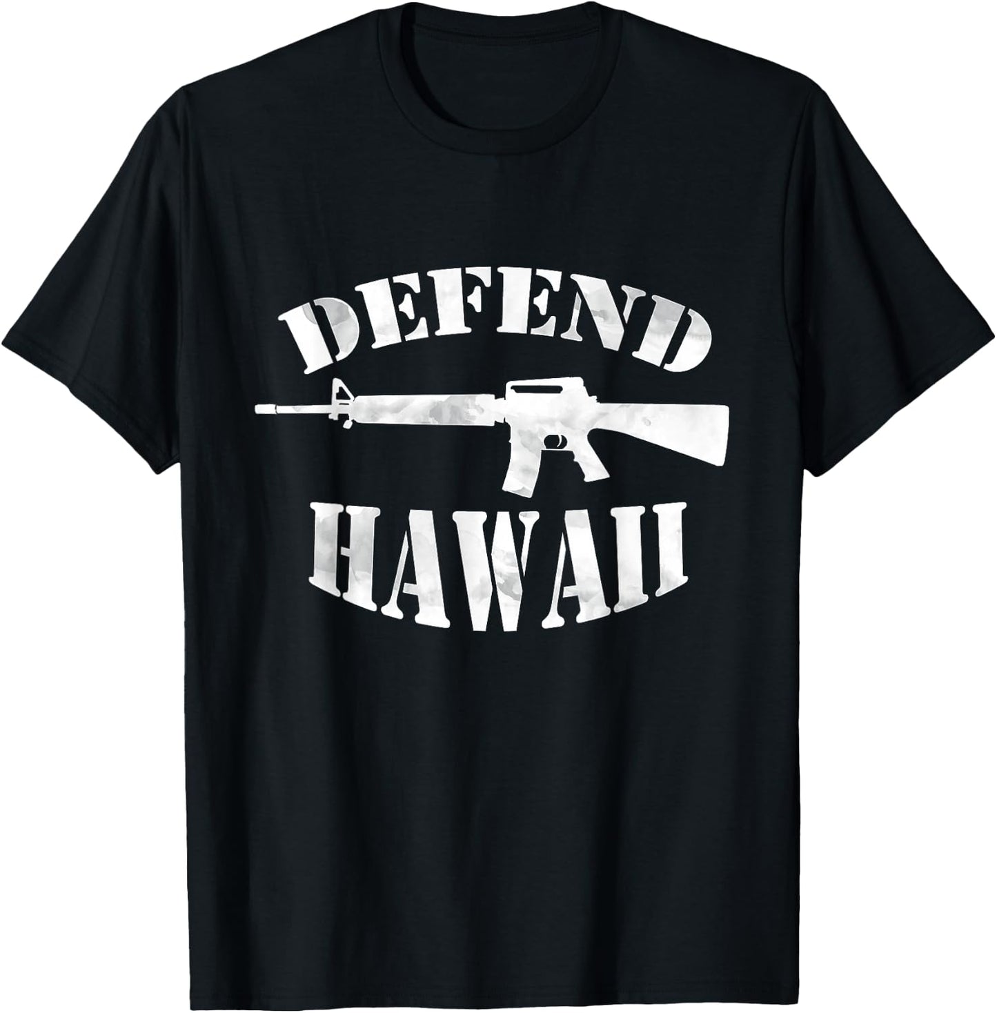 Defend Hawaii (light ink) T-Shirt - T-Shirt | Black