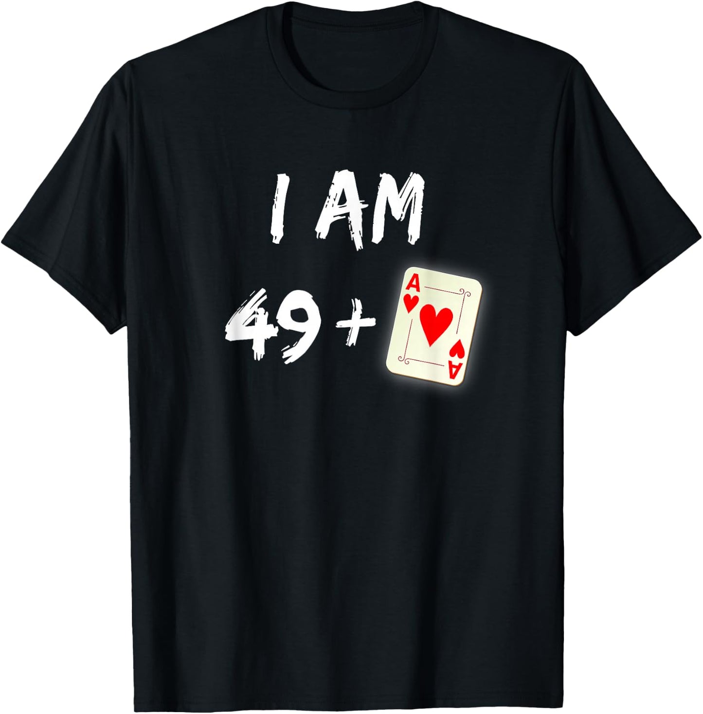 50th Birthday Poker Shirt Poker Player Gift Party Ace T-Shirt - T-Shirt | Black