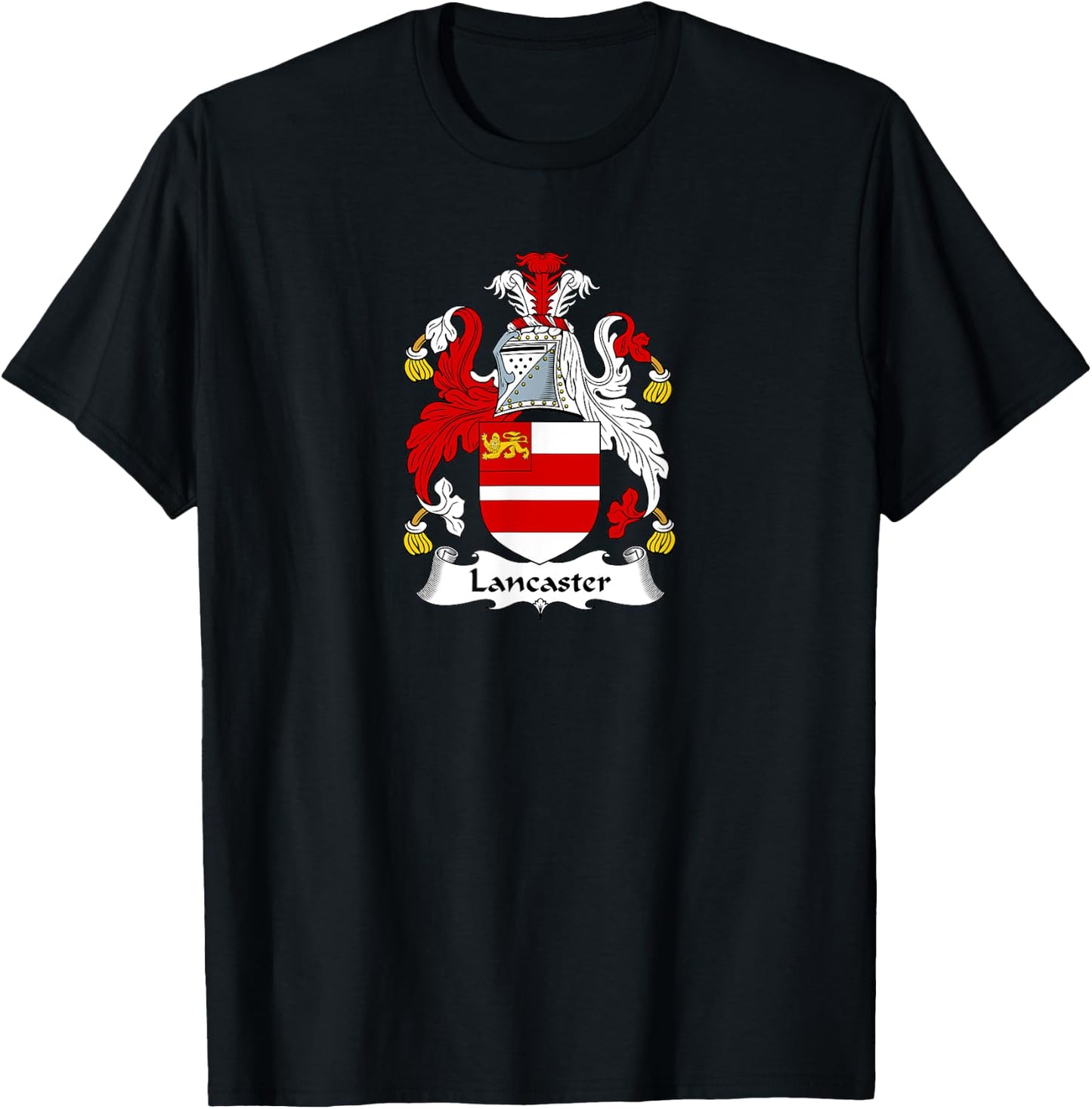 Lancaster Coat of Arms - Family Crest Shirt T-Shirt - T-Shirt | Black