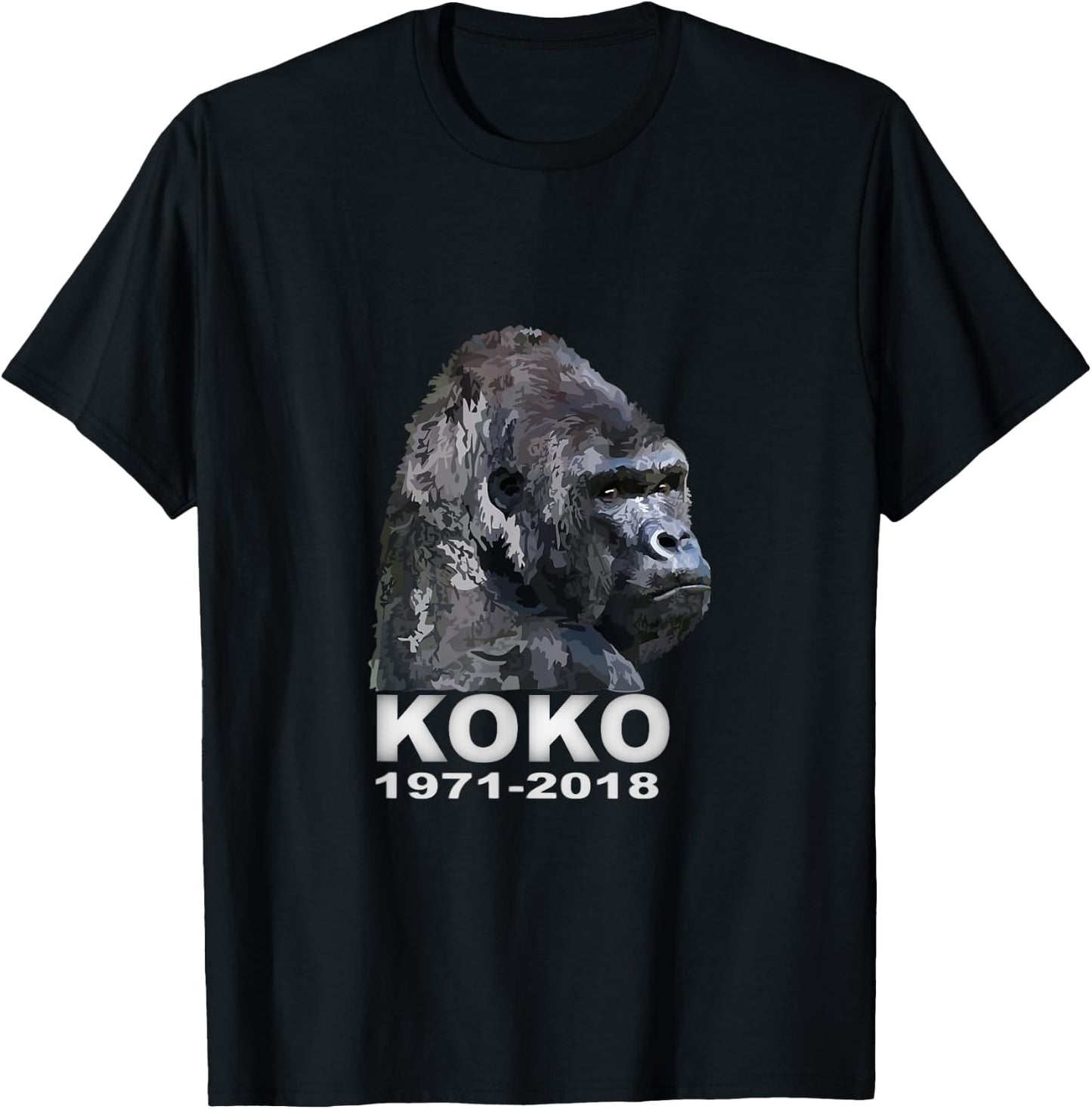 Koko The Gorilla T-Shirt - T-Shirt | Black