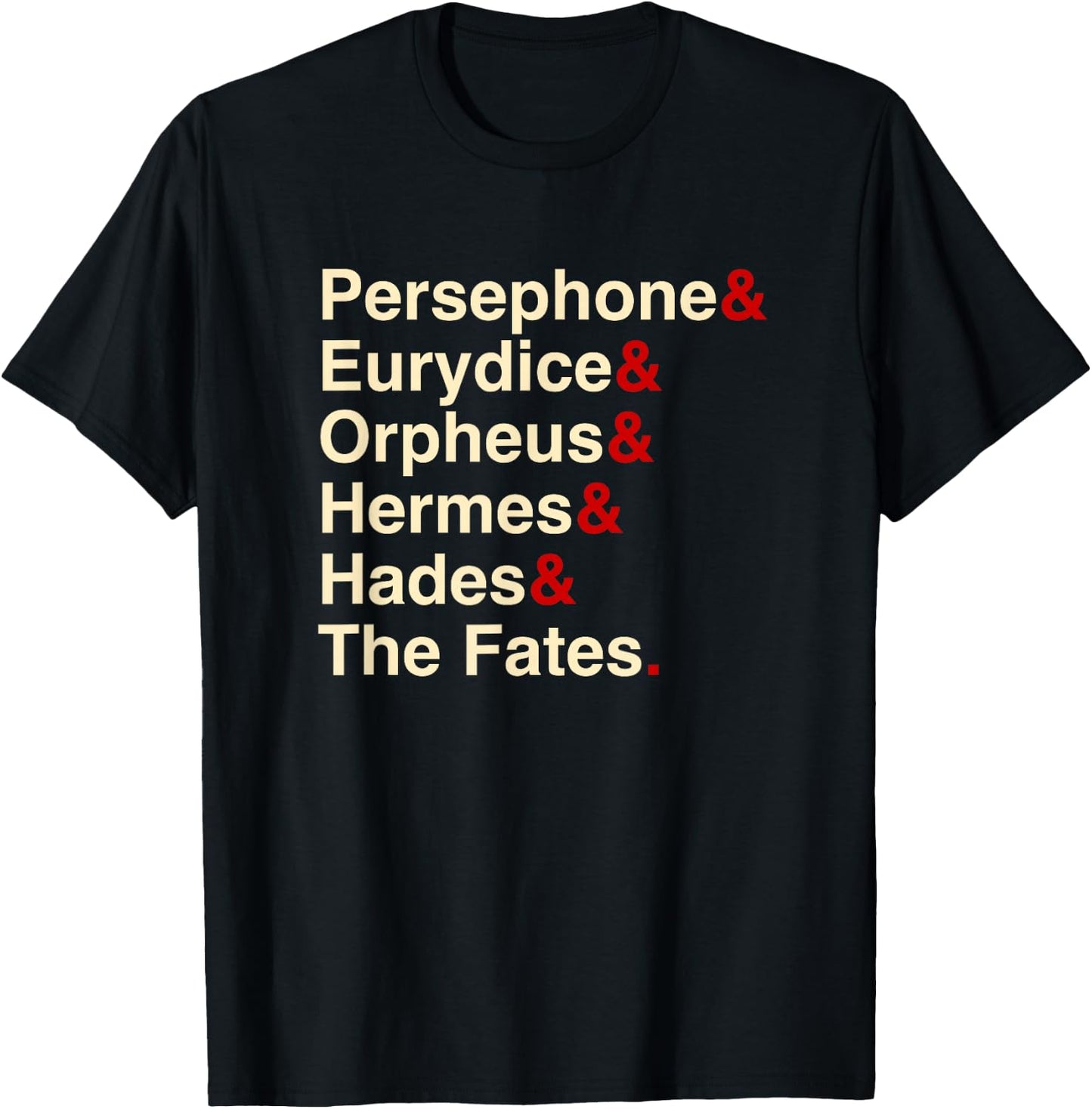 Hades, Orpheus, and Eurydice | Musical Theatre Shirts T-Shirt - T-Shirt | Black