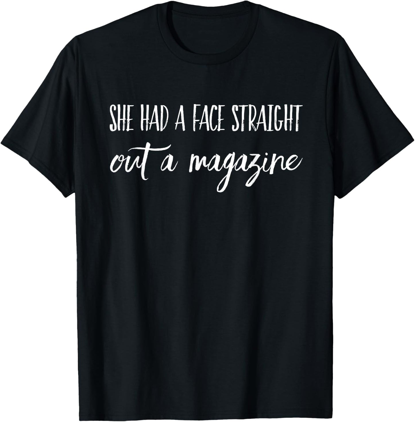 1975 Band Graphic | Face Straight Out of Magazine Shirt T-Shirt - T-Shirt | Black