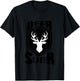Deer Hunter Slayer Hunting Buck Sportsman T shirt T-Shirt - T-Shirt | Black