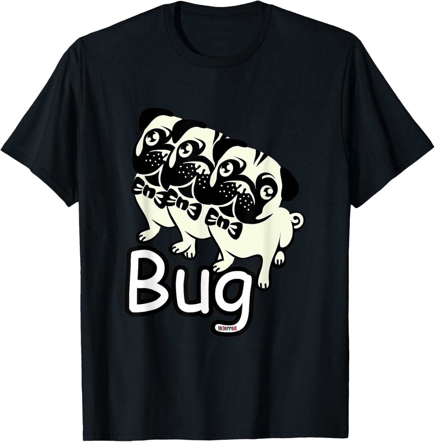 Funny Pug bug Shirt T-Shirt - T-Shirt | Black