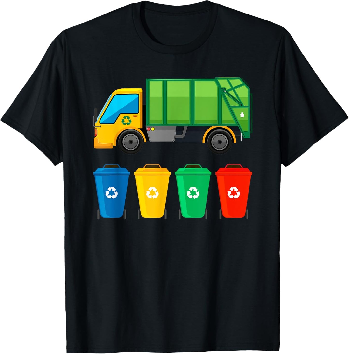 Recycling Trash Truck Shirt Gift T-Shirt - T-Shirt | Black