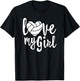 I Love My Girls Mom Volleyball Cute Volleyball Mom T-Shirt - T-Shirt | Black