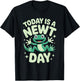 Today is A Newt Day Funny Cute Cartoon Amphibian Herpetology T-Shirt - T-Shirt | Black