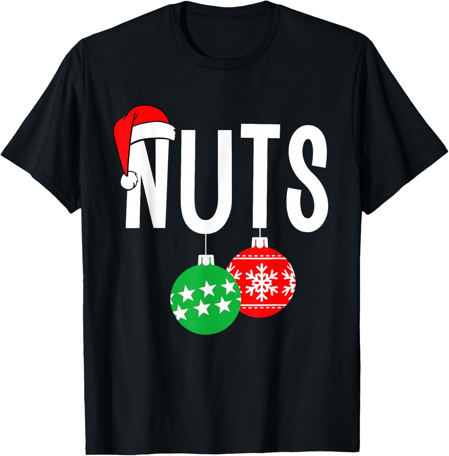 Chest Nuts Matching Chestnuts Funny Christmas Couples Nuts T-Shirt - T-Shirt | Black