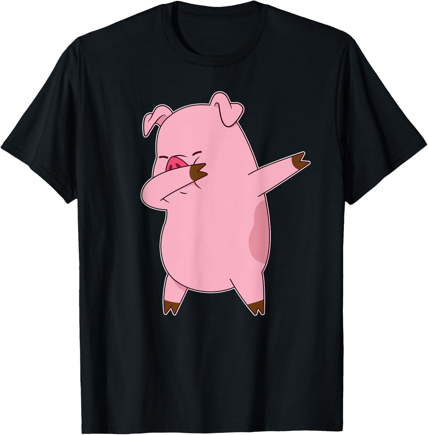 Pig Dabbing Dab Dance Funny Novelty T-Shirt - T-Shirt | Black