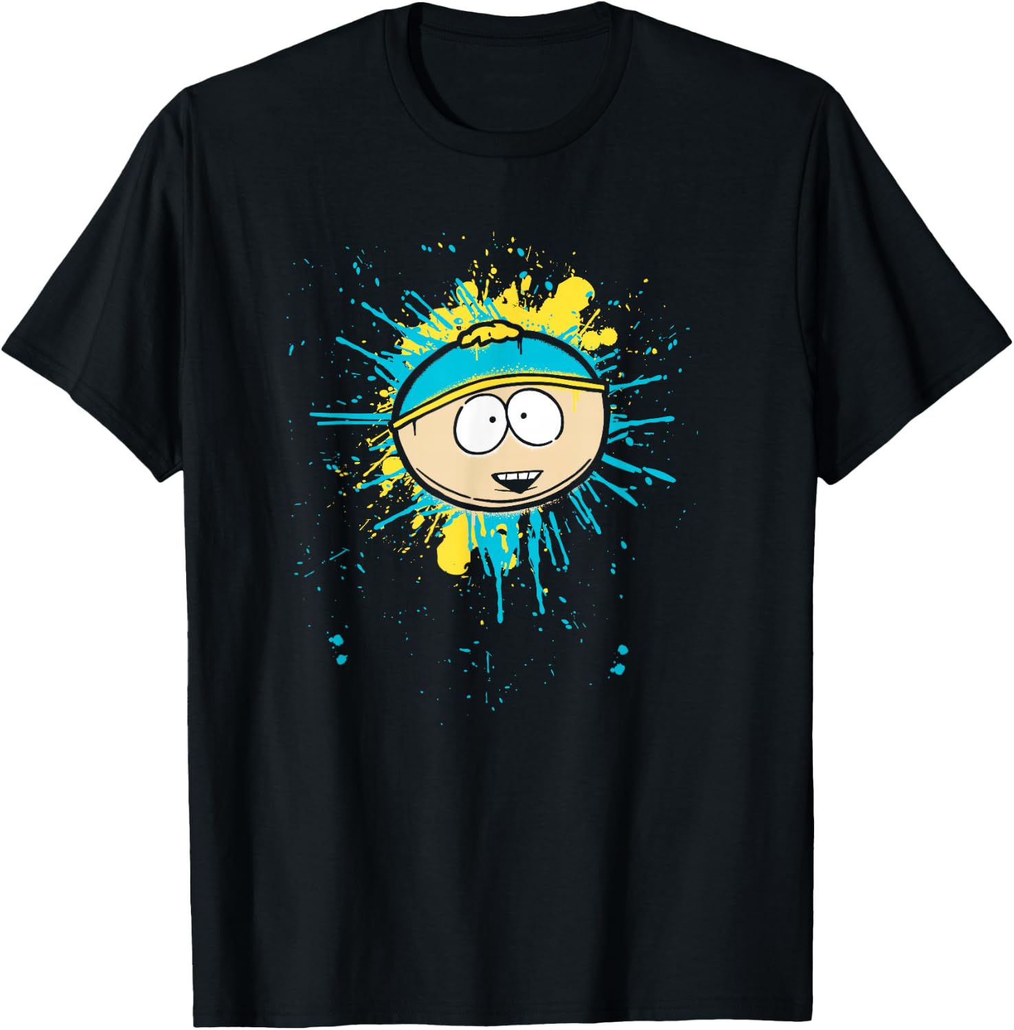 South Park Cartman Graffiti Splatter - Officially Licensed T-Shirt - T-Shirt | Black