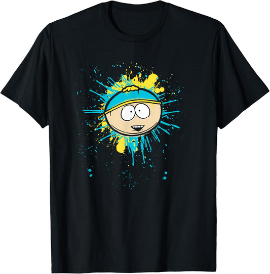 South Park Cartman Graffiti Splatter - Officially Licensed T-Shirt - T-Shirt | Black