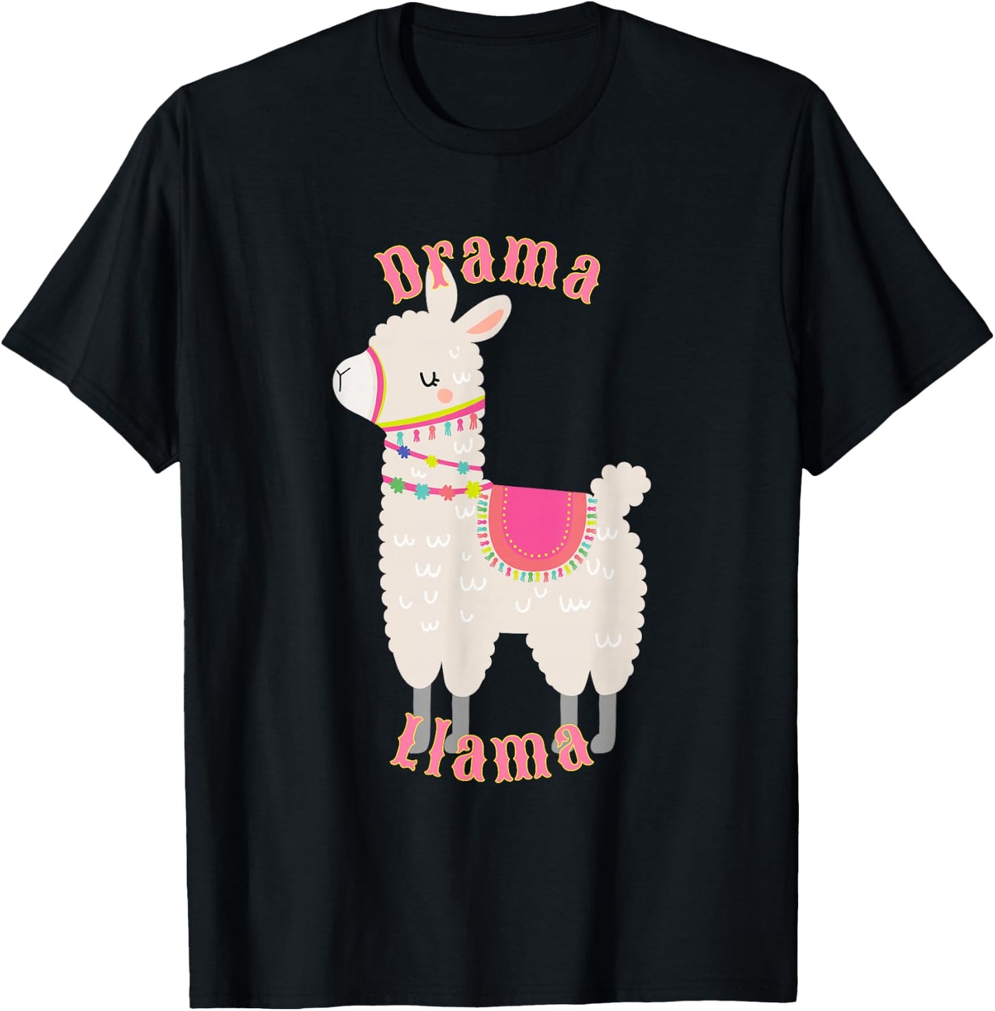 Drama Llama for Adults and Kids T-Shirt - T-Shirt | Black