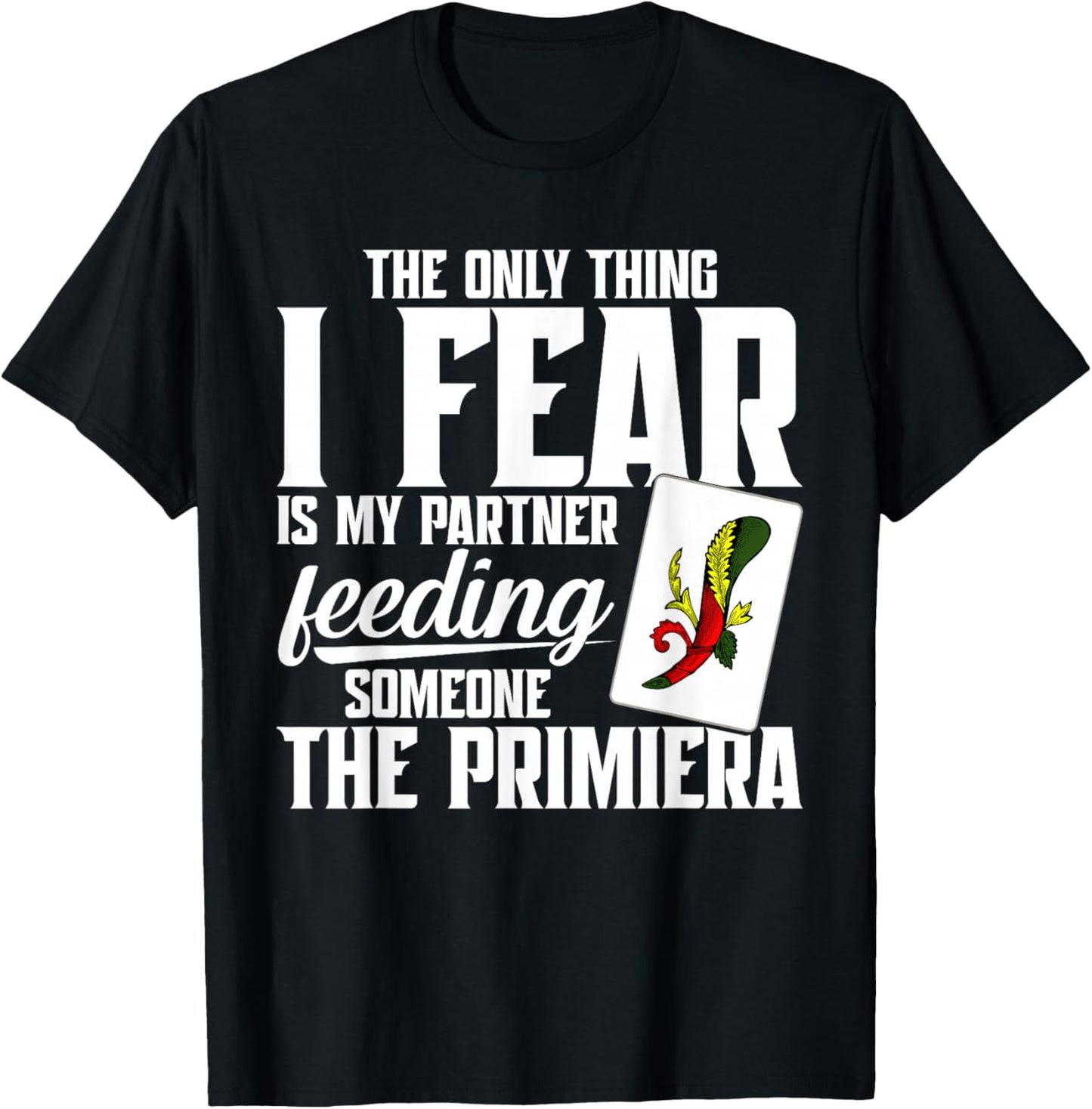Italian Game Enthusiast Card Game Primiera Italian Scopa T-Shirt - T-Shirt | Black