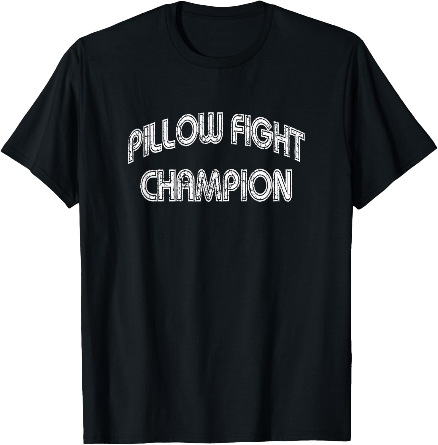 Pillow Fight Champion Funny Pillow Fighter Humor T-Shirt - T-Shirt | Black