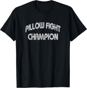 Pillow Fight Champion Funny Pillow Fighter Humor T-Shirt - T-Shirt | Black