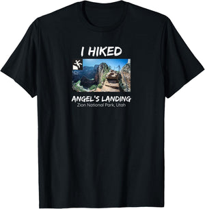 I Hiked Angel's Landing Zion National Park Utah T-Shirt - T-Shirt | Black