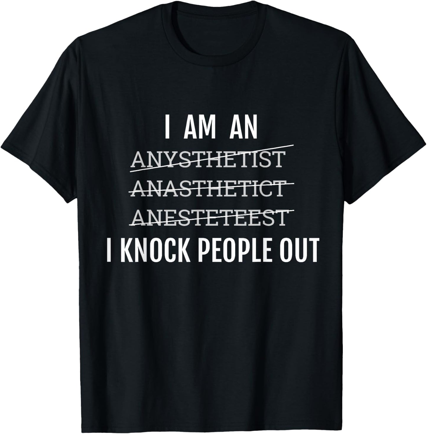 Funny Nurse Anesthetist CRNA T-Shirt - T-Shirt | Black