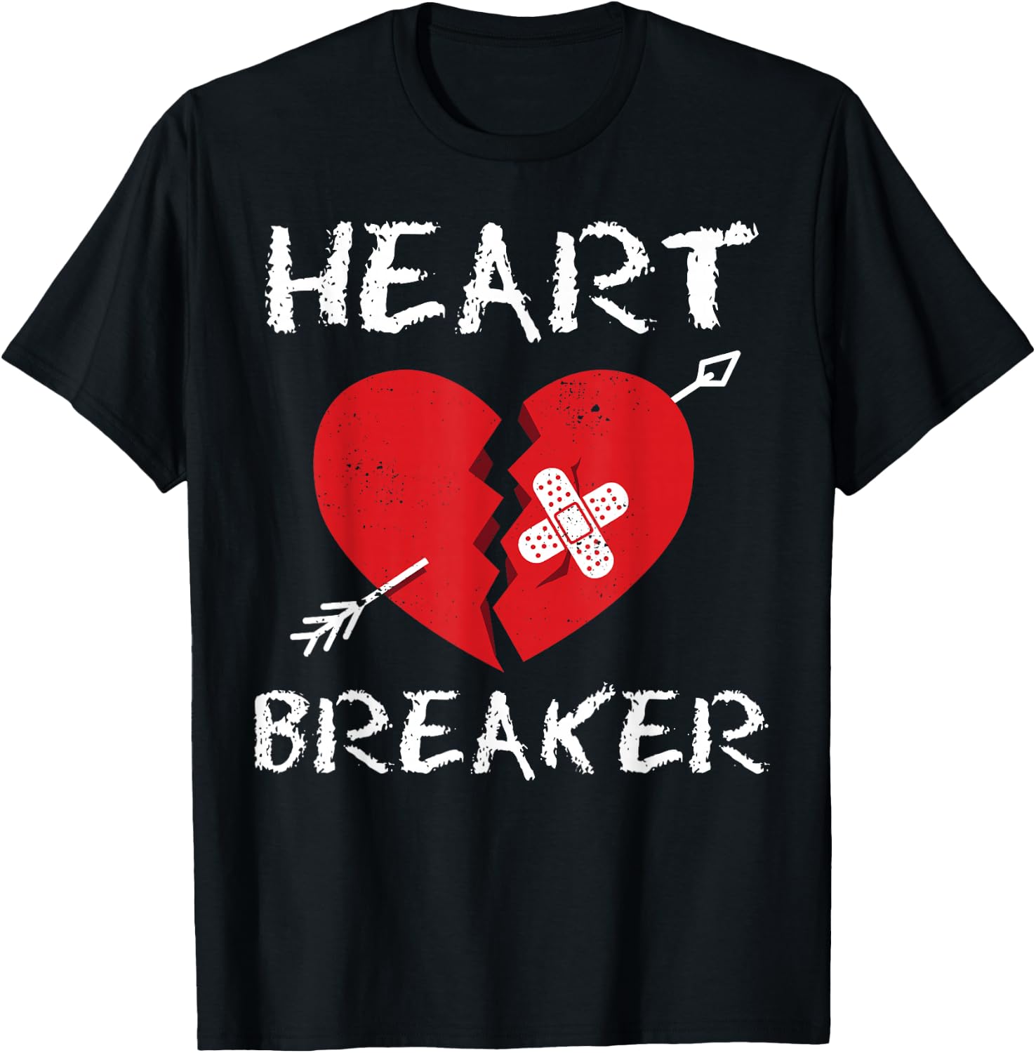 Valentine's Heart Breaker Gift Lovers T-Shirt - T-Shirt | Black