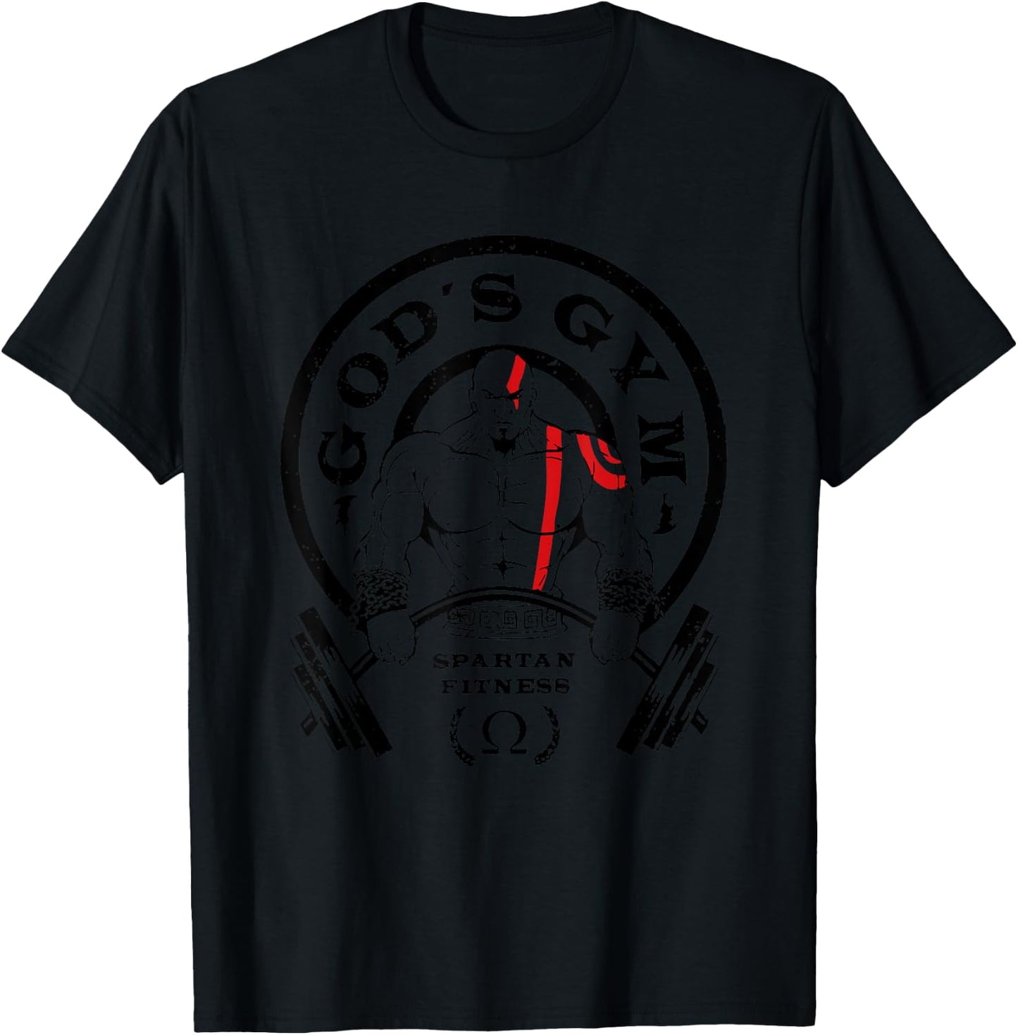 God's Gym Spartan Fitness T-Shirt - T-Shirt | Black