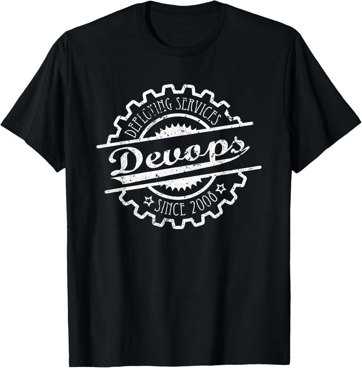 Devops vintage programmer developer open source docker T-Shirt - T-Shirt | Black