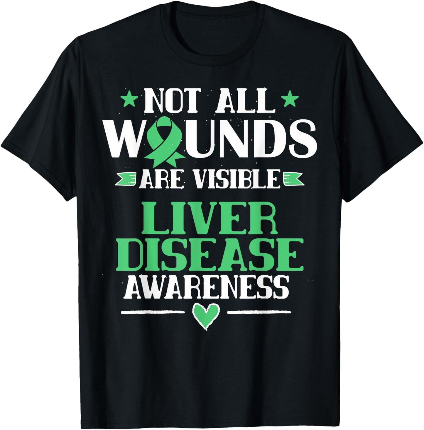 Hepatic Disease Gift Cirrhosis Awareness T-Shirt - T-Shirt | Black