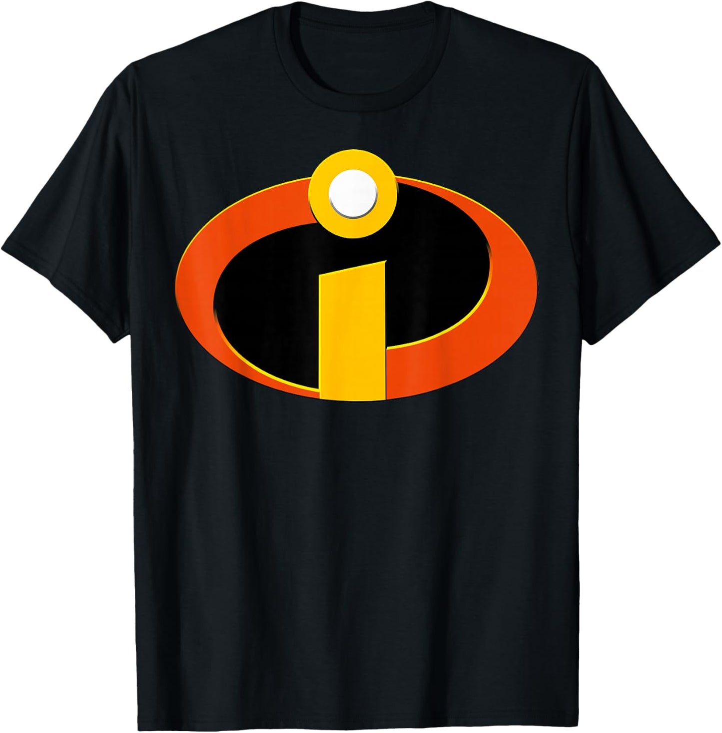 Disney Pixar The Incredibles Distressed Superhero Badge T-Shirt - T-Shirt | Black