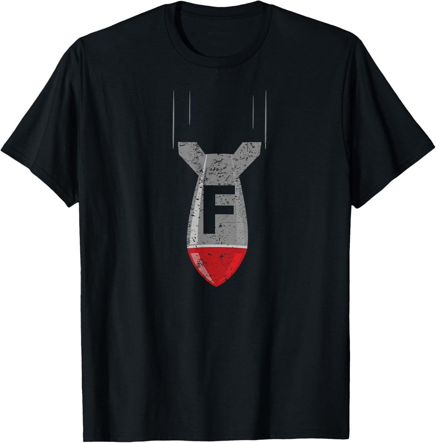 F Bomb Funny Dropping the F Bomb Sarcastic - Adult - Black - Small - Short Sleeve - Classic Fit - Cotton, Polyester Blend T-Shirt - T-Shirt | Black