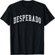 Desperado Arched Vintage Distressed Effect T Shirt T-Shirt - T-Shirt | Black