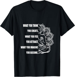 Buddha Meditation Shirt Law of Attraction T-Shirt - T-Shirt | Black