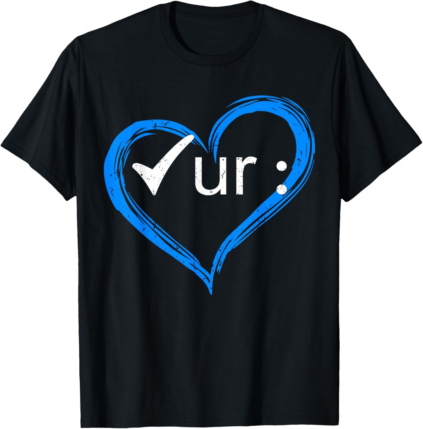 Check Ur Colon Cancer Awareness Colonoscopy Colorectal Blue T-Shirt - T-Shirt | Black